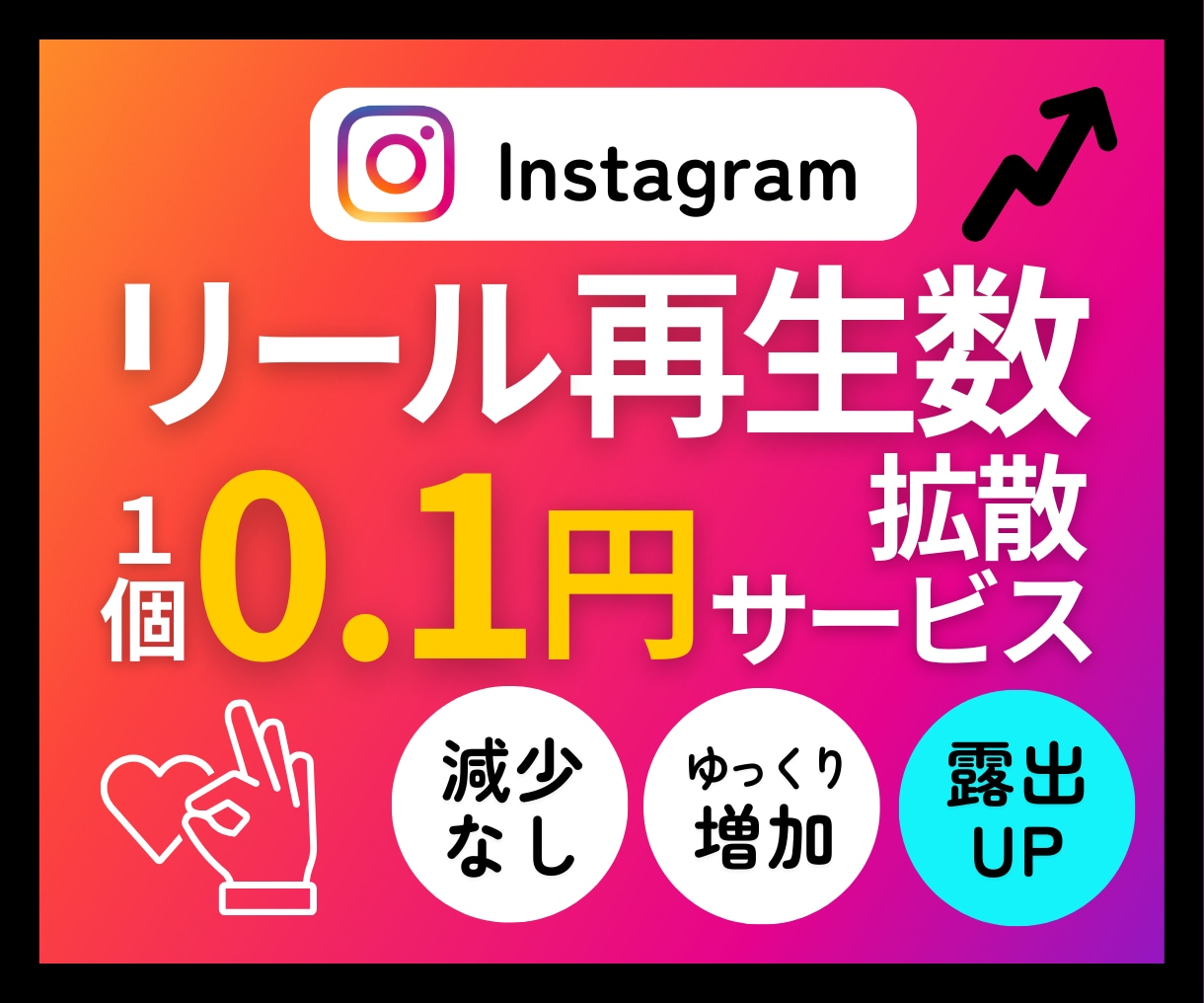 プロ技で自然に⭐️インスタリール再生回数増やします バズらせ技⭐️減少なし・超高品質再生回数15000～ イメージ1