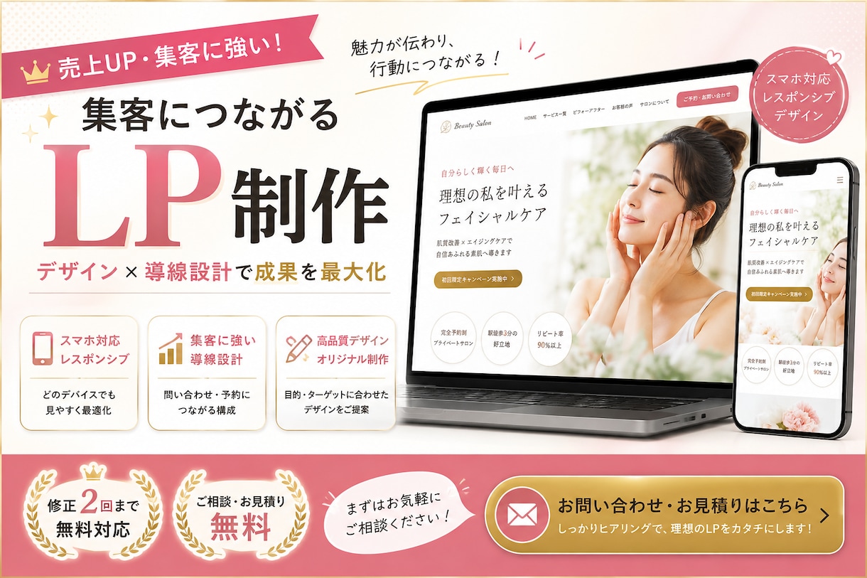 期間限定15,000円★集客用LPを制作します 行動につながる集客LPを制作します イメージ2