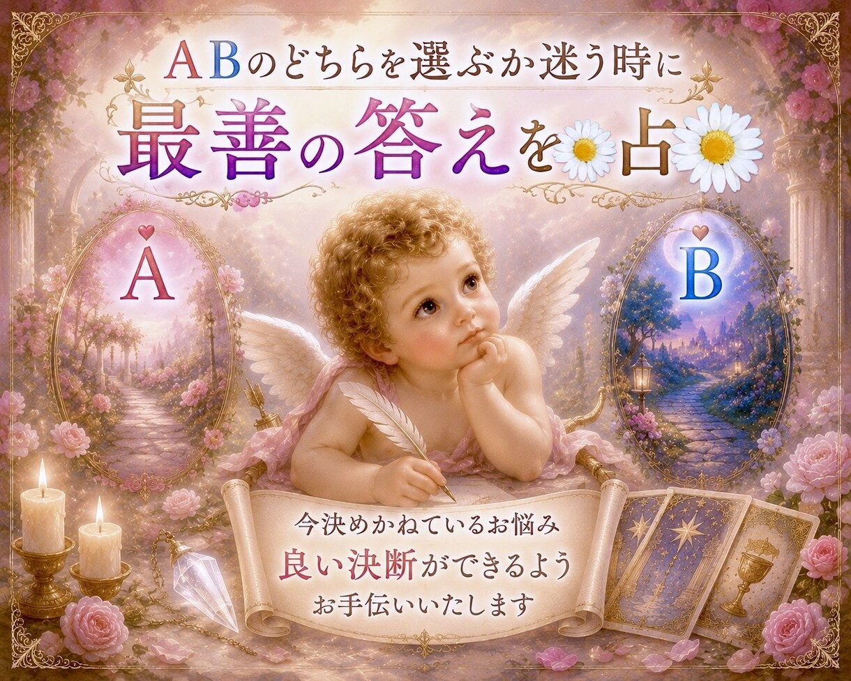 ABのどちらを選ぶか迷う時に最善の答えを✨占います 今決めかねているお悩み良い決断ができるようお手伝いいたします イメージ8
