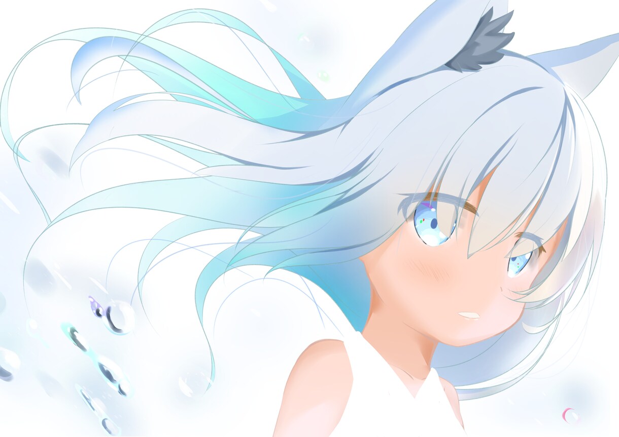 短期間で可愛らしいイラストを製作します 透き通るような色彩が特徴のイラストです！ イメージ1