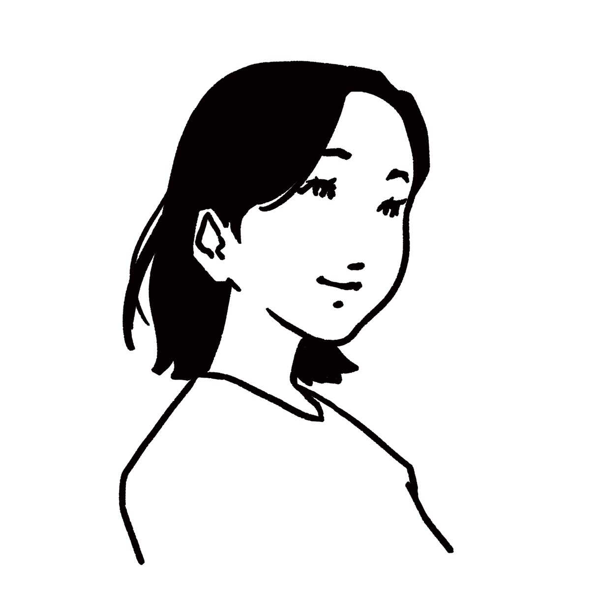 線画でスタイリッシュなイラストを描きます 名刺のワンポイントやSNSのアイコンに最適！ イメージ6