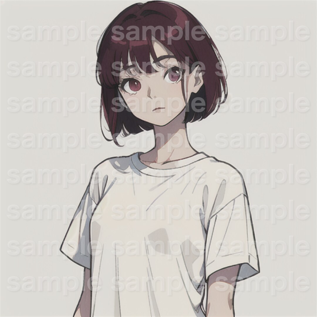 値下中！シンプルエモかわいいSNSアイコン描きます SNSやブログで使えるイラストをイメージに合わせて描きます イメージ2