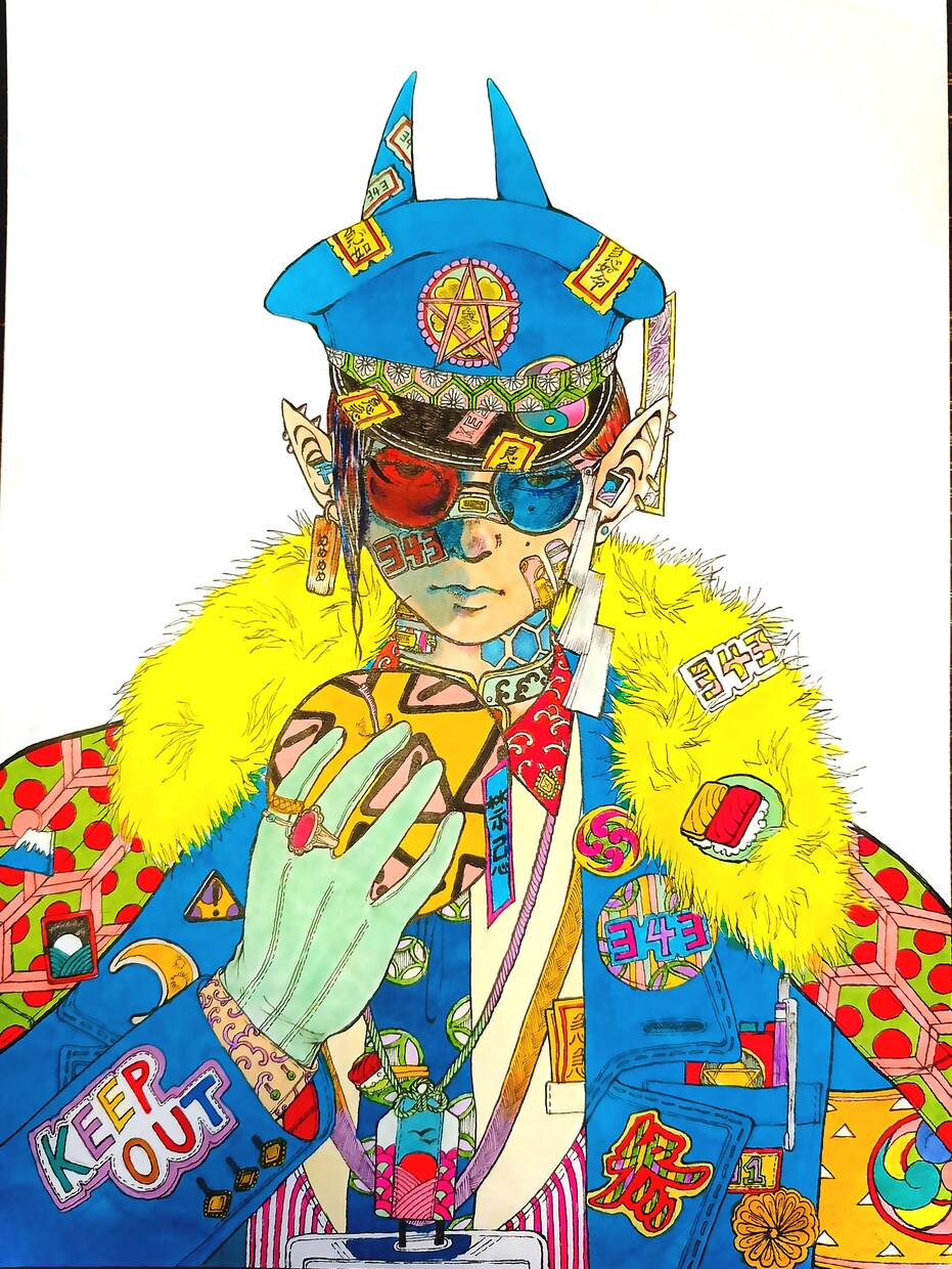 昔風のような個性的な絵を描きます アナログならではの絵をここに!観賞用の原画やデータなど! イメージ6