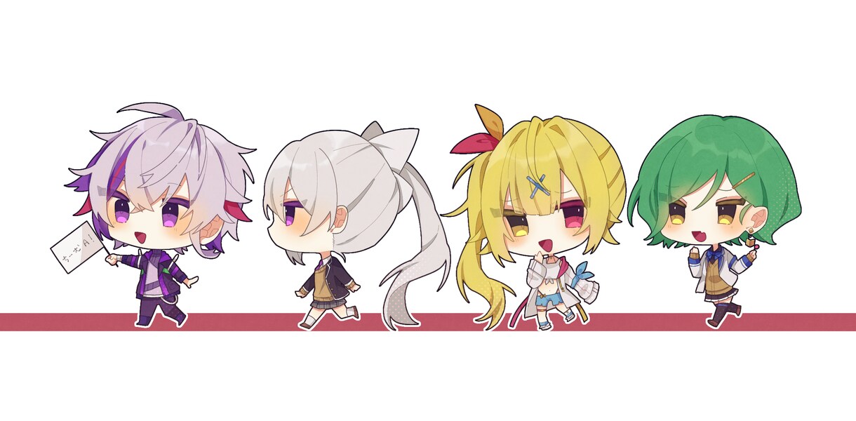鮮やかで可愛いデフォルメキャラ描きます SNSのアイコンやヘッダーなどに！ イメージ6