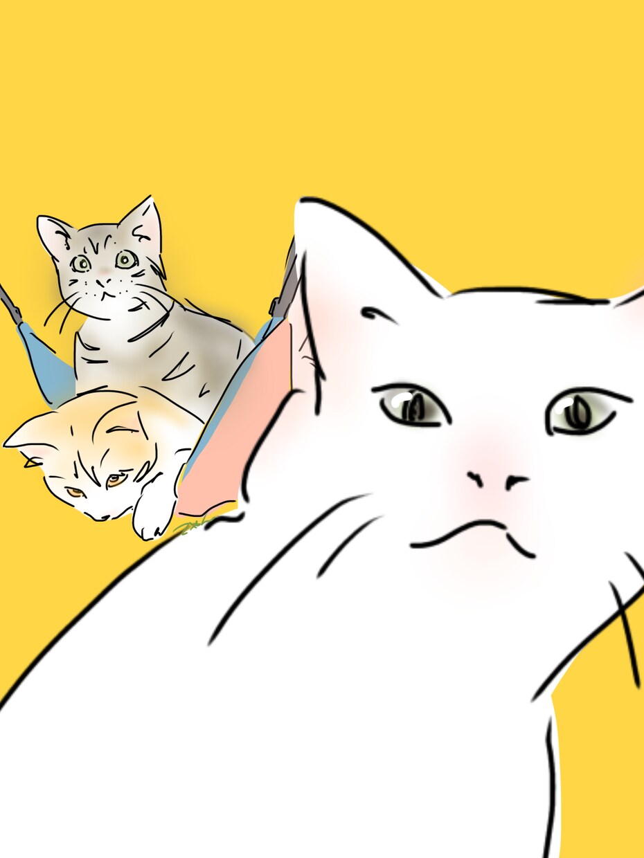 11月限定価格☆ペットたち集合させます 複数の写真のお気に入りを1枚のイラストにします！ イメージ1