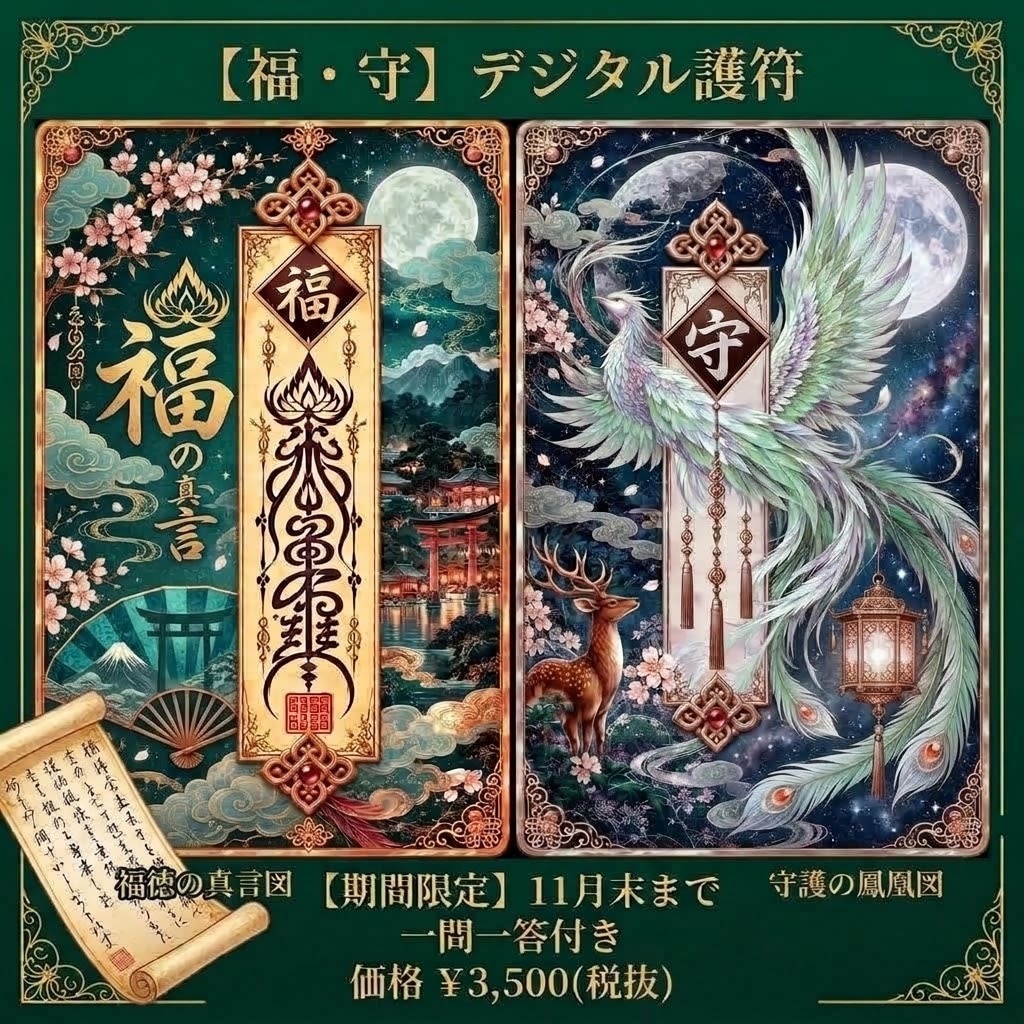 11月末まで限定|神縁電子守護符を制作します 霊感タロット一問鑑定から導く、あなただけの特別な一枚 イメージ3