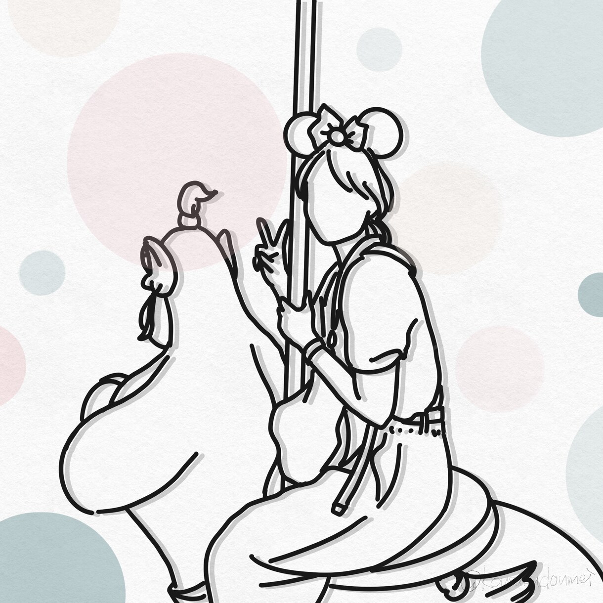 お写真からお顔のないゆるイラスト！お作りします 画質問わず！思い出のお写真をイラストにします♪ イメージ5