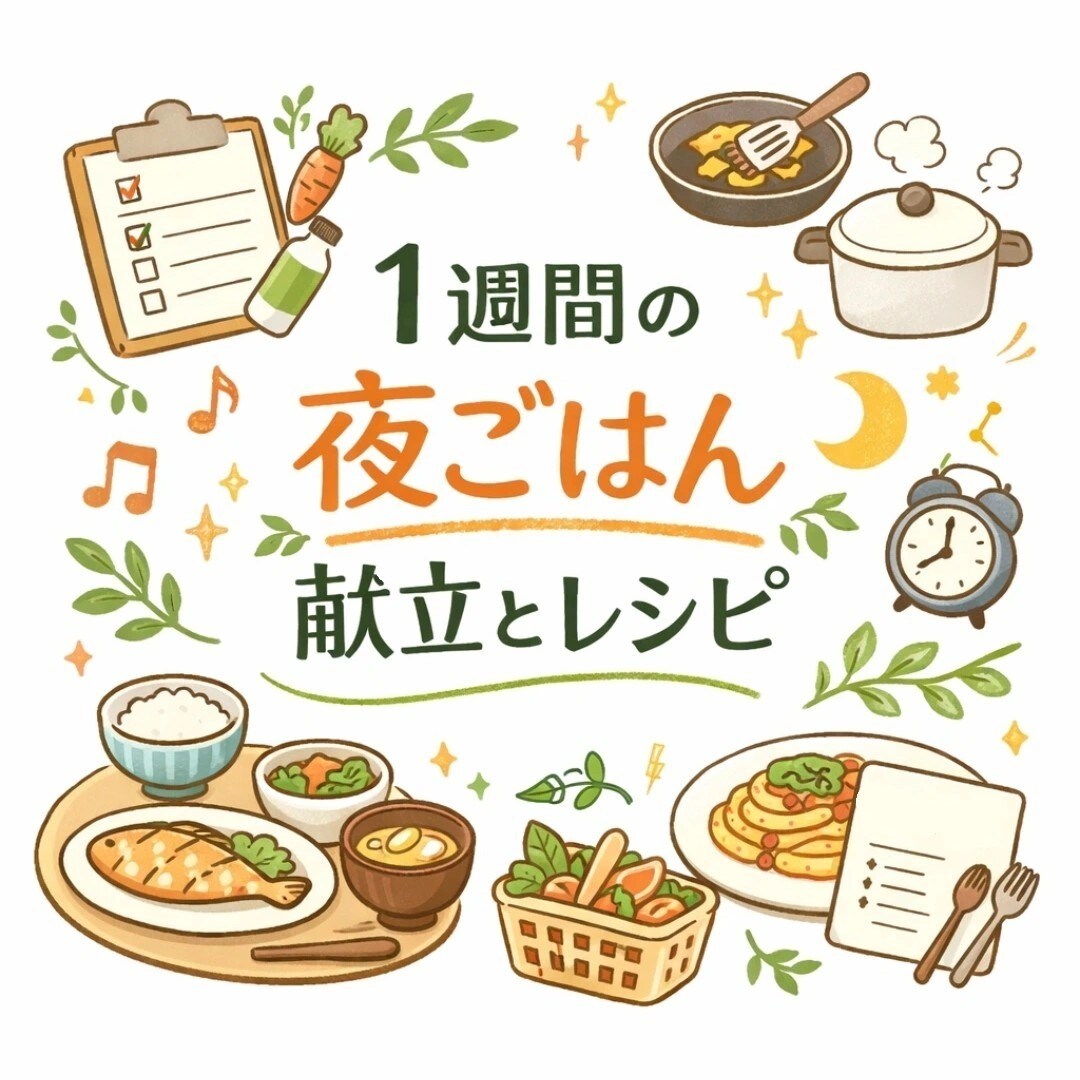 買い物1回で完結◎楽して映える1週間の献立作ります 忙しくても、品良く整う食卓。まずは1週間、考えない生活を。 イメージ1