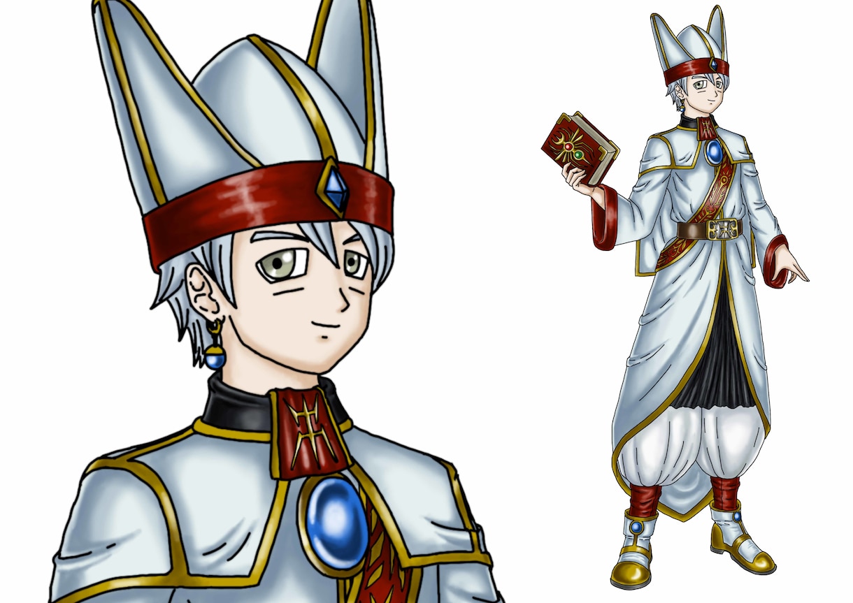 SNSアイコン・全身イラストをDQ風に作成します ✿お誕生日プレゼント、ウェディグンボードにも最適です！！✿ イメージ8