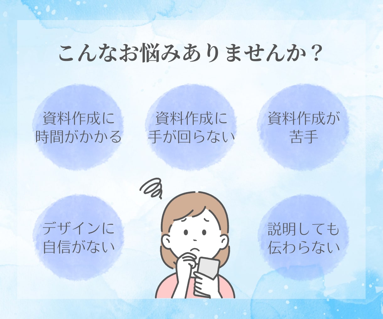 迅速にスライド資料を作成します 見やすく分かりやすい資料をお届けいたします！ イメージ2