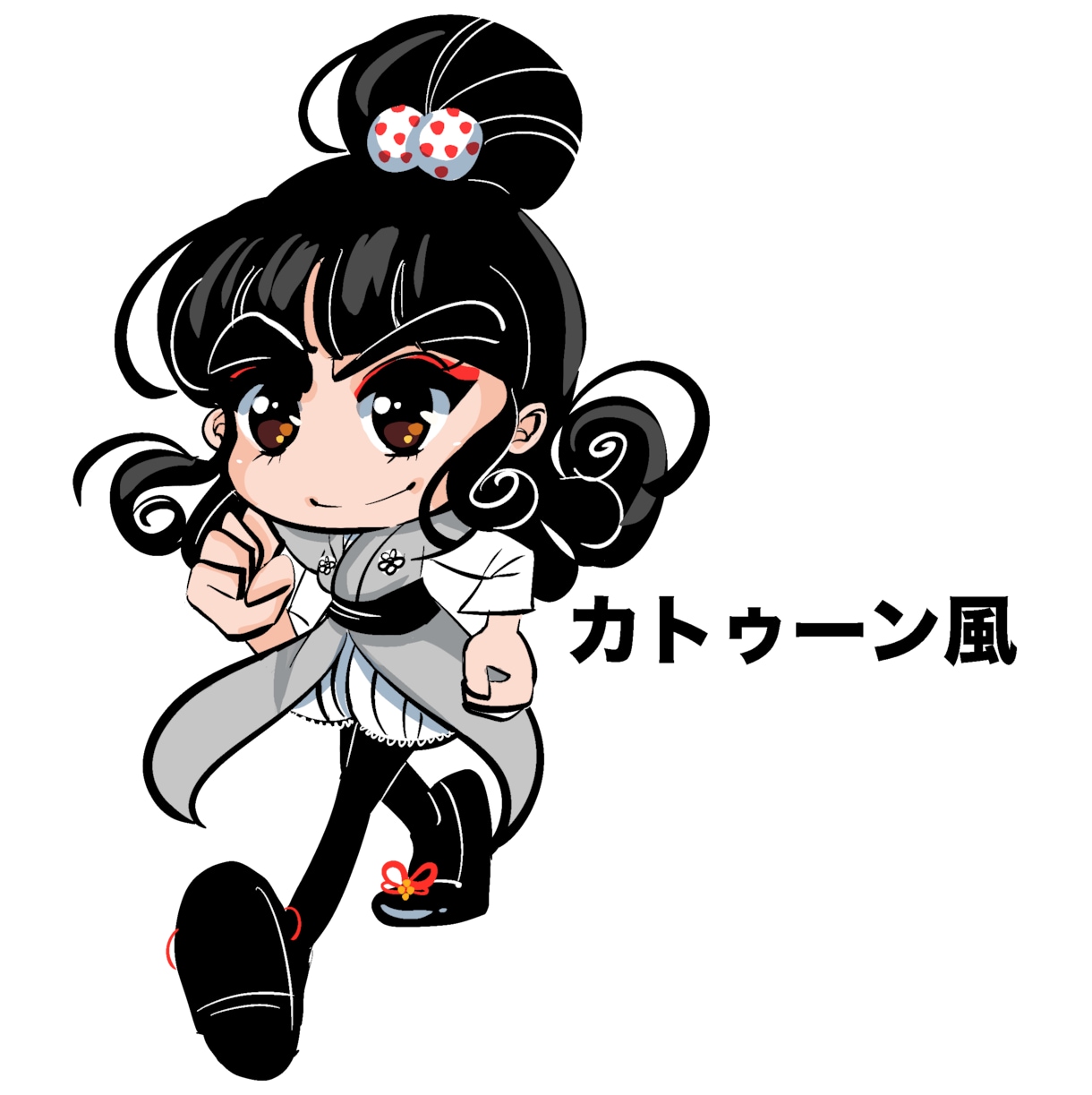 商用利用OK！あなたを「ちび」キャラクターにします SDキャラや似顔絵などなんでもお任せください。 イメージ4
