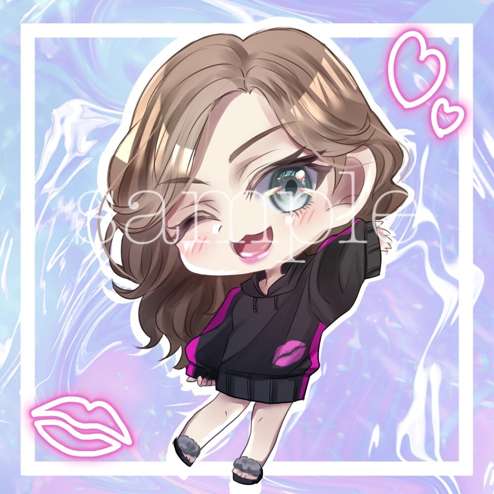 とっても可愛いミニキャライラスト制作します キャラのSD化デザインやアイコン、立ち絵や1枚絵などに！ イメージ7