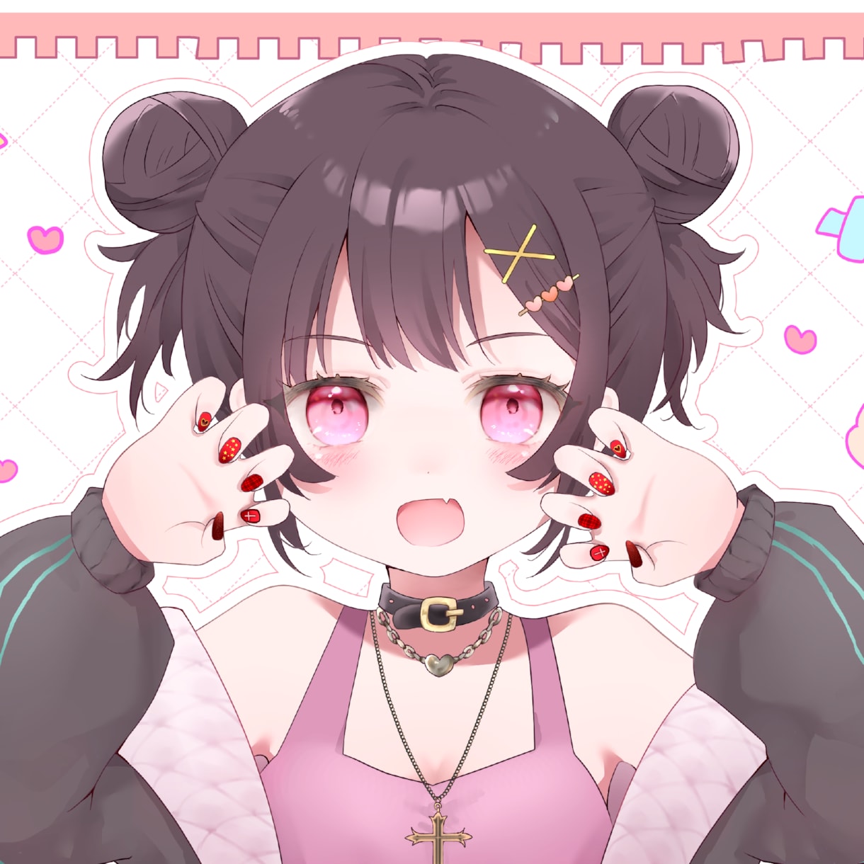 きゅんきゅん♡甘くて可愛い女の子イラスト描きます ふんわりとしたパステル調の優しい色使いのイラストです！ イメージ1