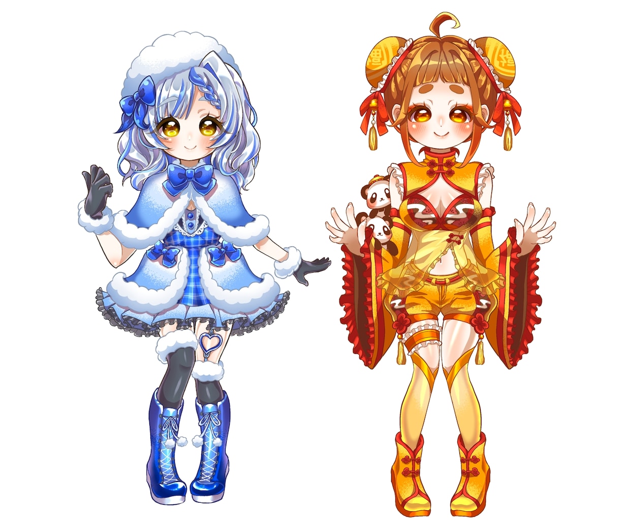 Vtuberなどの立ち絵描きます デフォルメ調の可愛い絵柄です！ イメージ5