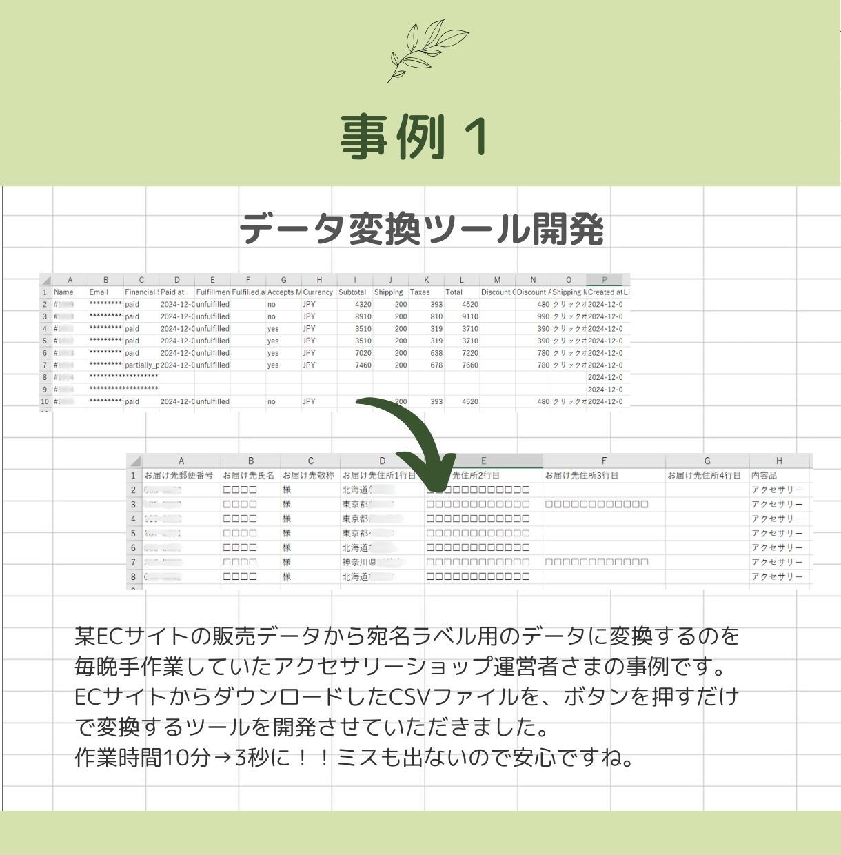 そのExcel作業、自動化で「時短」叶えます あなたの「こうしたい」を形に！IT苦手な方も丁寧にサポート イメージ4