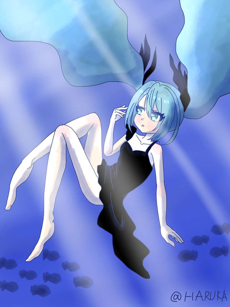 YouTubeサムネ･歌ってみたMV一枚絵描きます 儚いorポップ可愛いイラスト描きます！ イメージ1