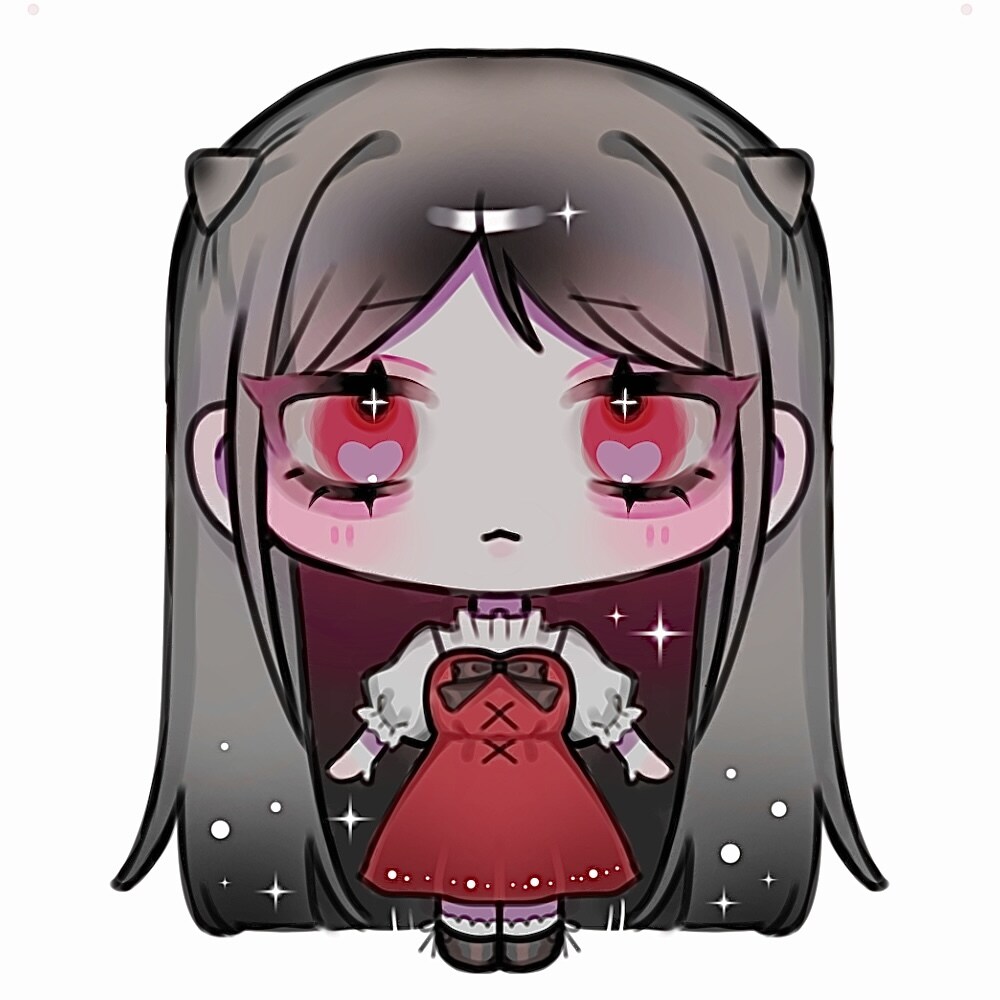 ゴスロリ風でかわいいミニキャライラスト作成します 修正無料・7日以内に納品いたします！ イメージ3