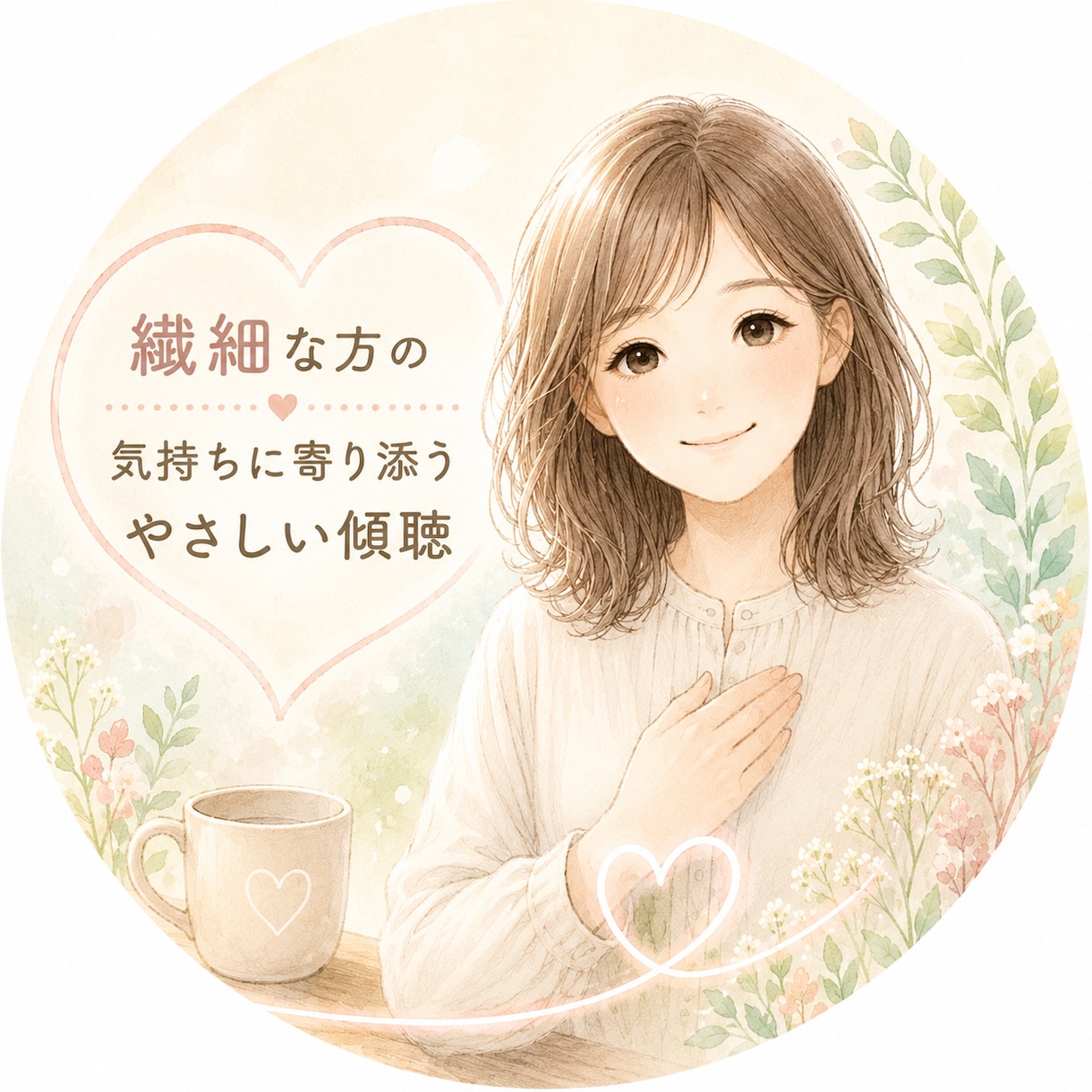 100%あなたの味方として、じっくりお話を聞きます あなた気持ちや感じたことを、そのまま安心してお話しください。 イメージ1