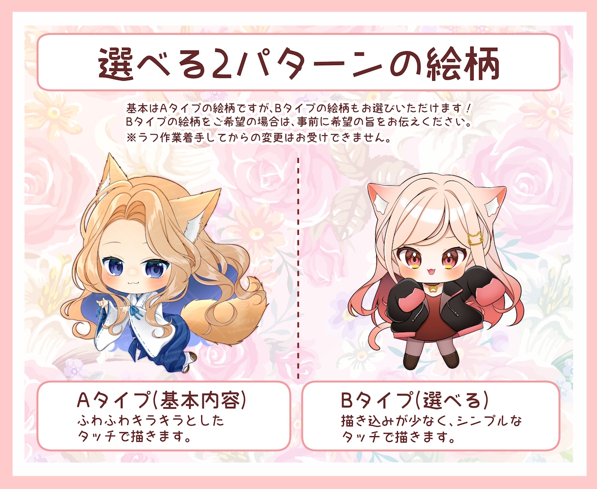キラキラした可愛いミニキャラのイラスト描きます SNSや配信活動の際に！似顔絵も大歓迎です✧︎*。 イメージ4