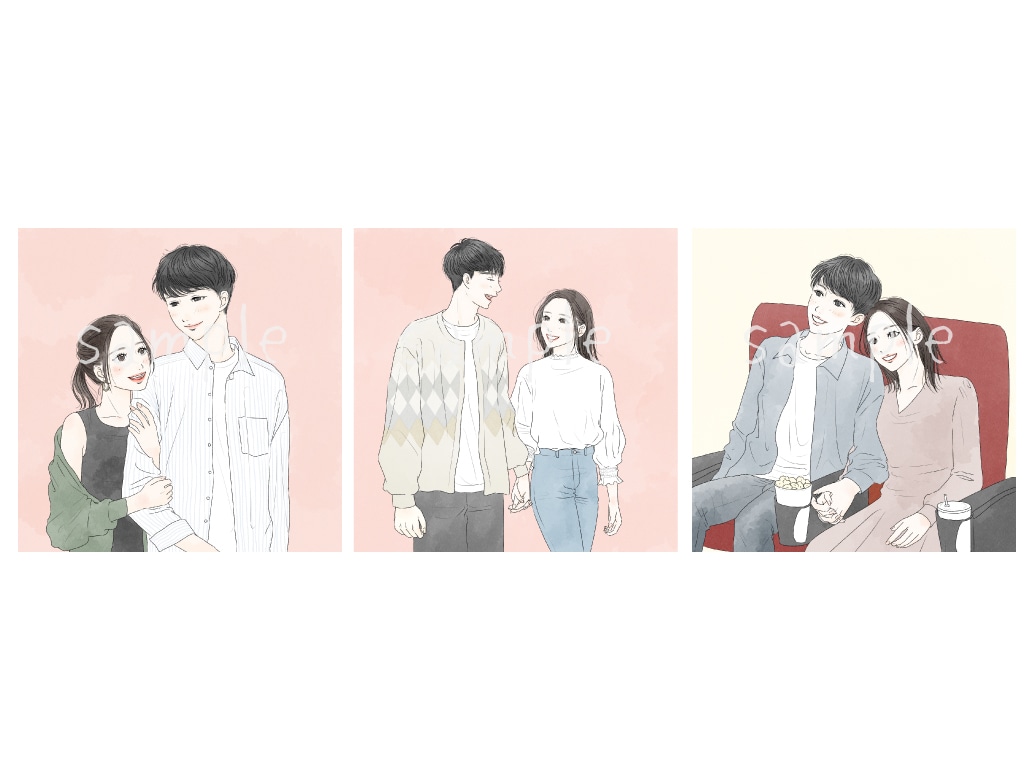 お手頃価格でおしゃれな線画イラストをお描きします 商業可◎HP挿絵・タイプ別診断・カップルイラストなど♪ イメージ8