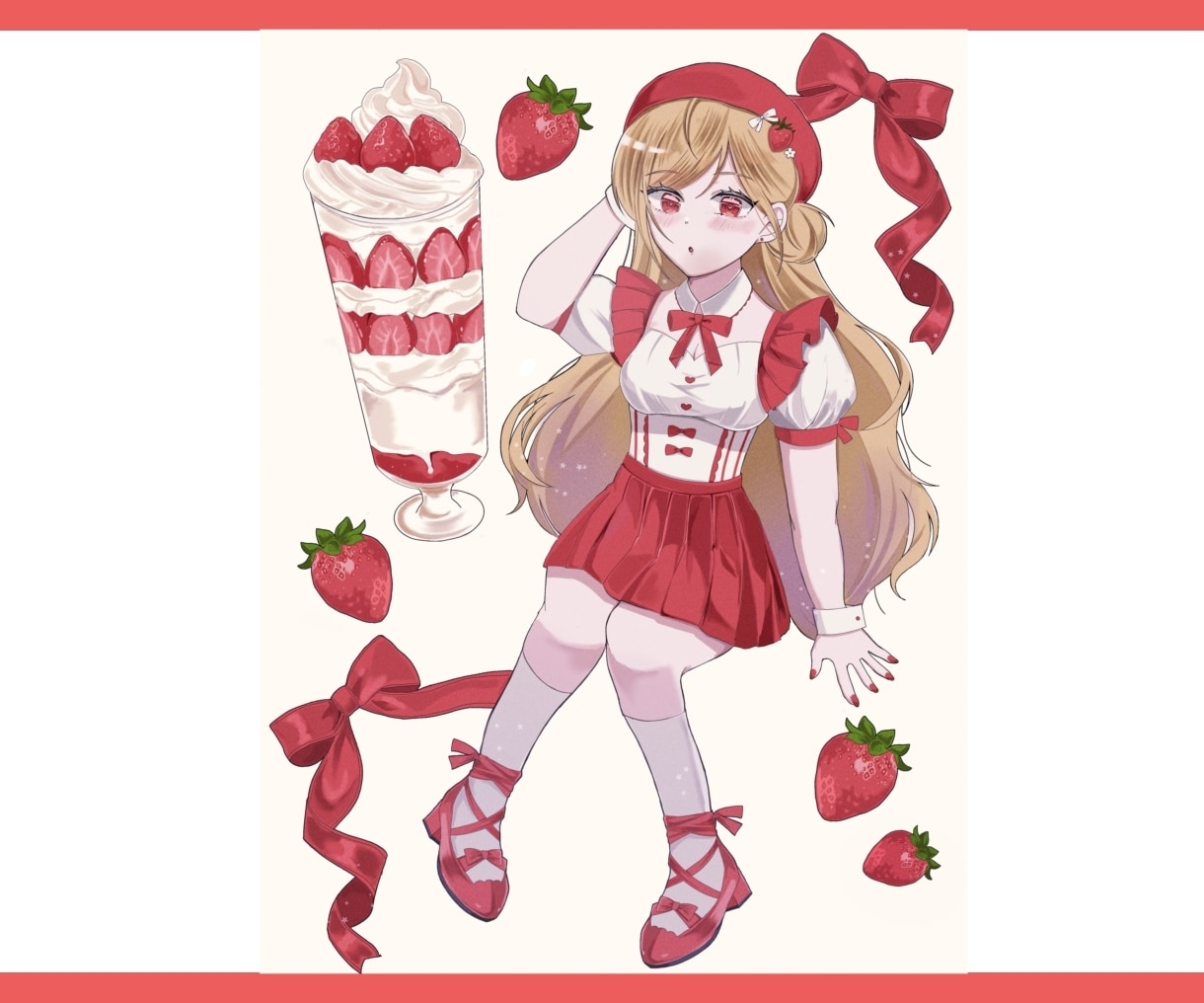 ご希望のキラキラかわいいイラスト（等身）描きます 立ち絵、アイコン、1枚絵動画内イラストに商用利用OK イメージ2
