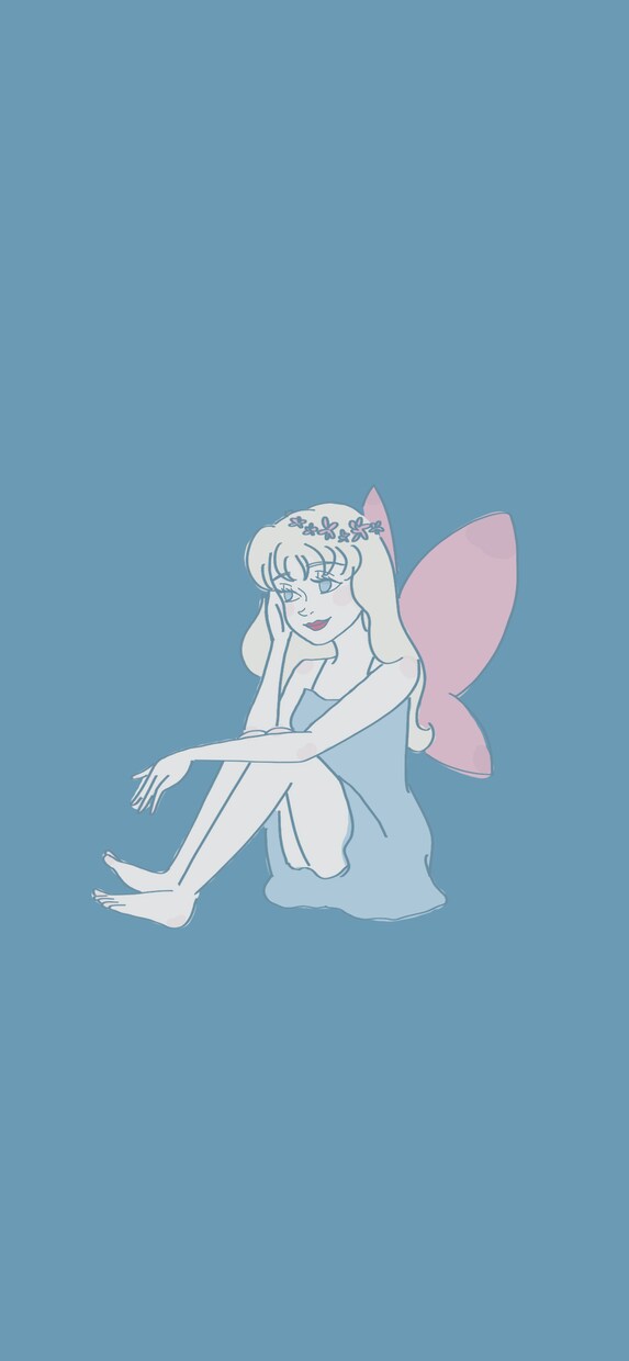 スマホのロック画面＆ホーム画面 描きます オリジナルキャラでスマホの壁画を描きます イメージ5