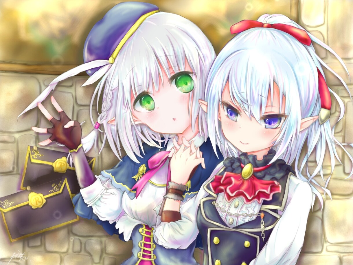 ご希望のデジタルイラスト描きます 萌え絵、可愛いorカッコイイイラストを！アイコン、商業利用可 イメージ2