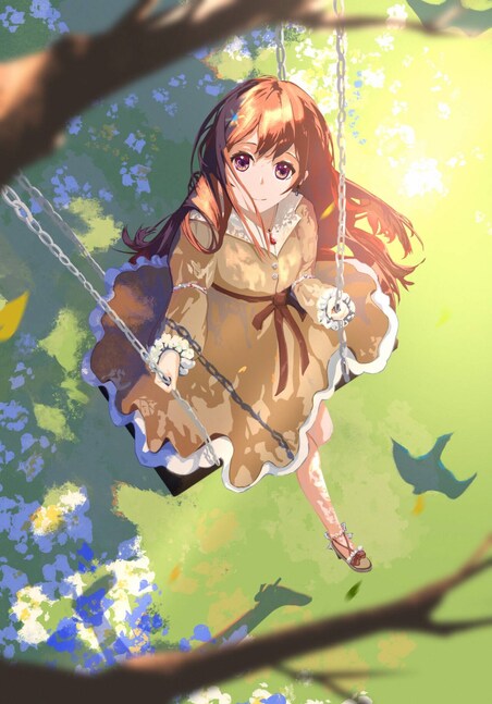 美しい雰囲気を差し上げます 背景だけじゃなくて、キャラと背景を組み合わせて描くことです。 イメージ7