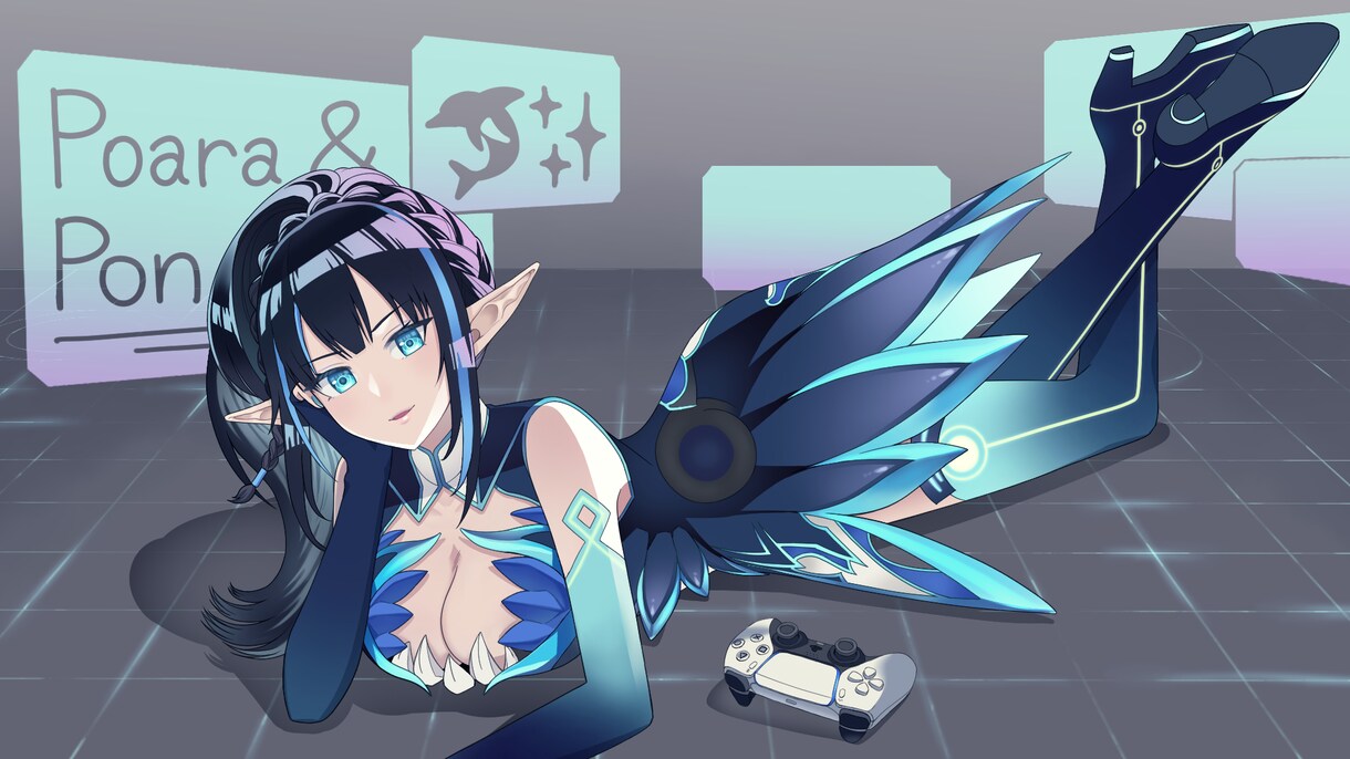 ソーシャルゲームのSSRのような一枚絵を描きます キャラクターを際立たせる構図と色彩 イメージ6