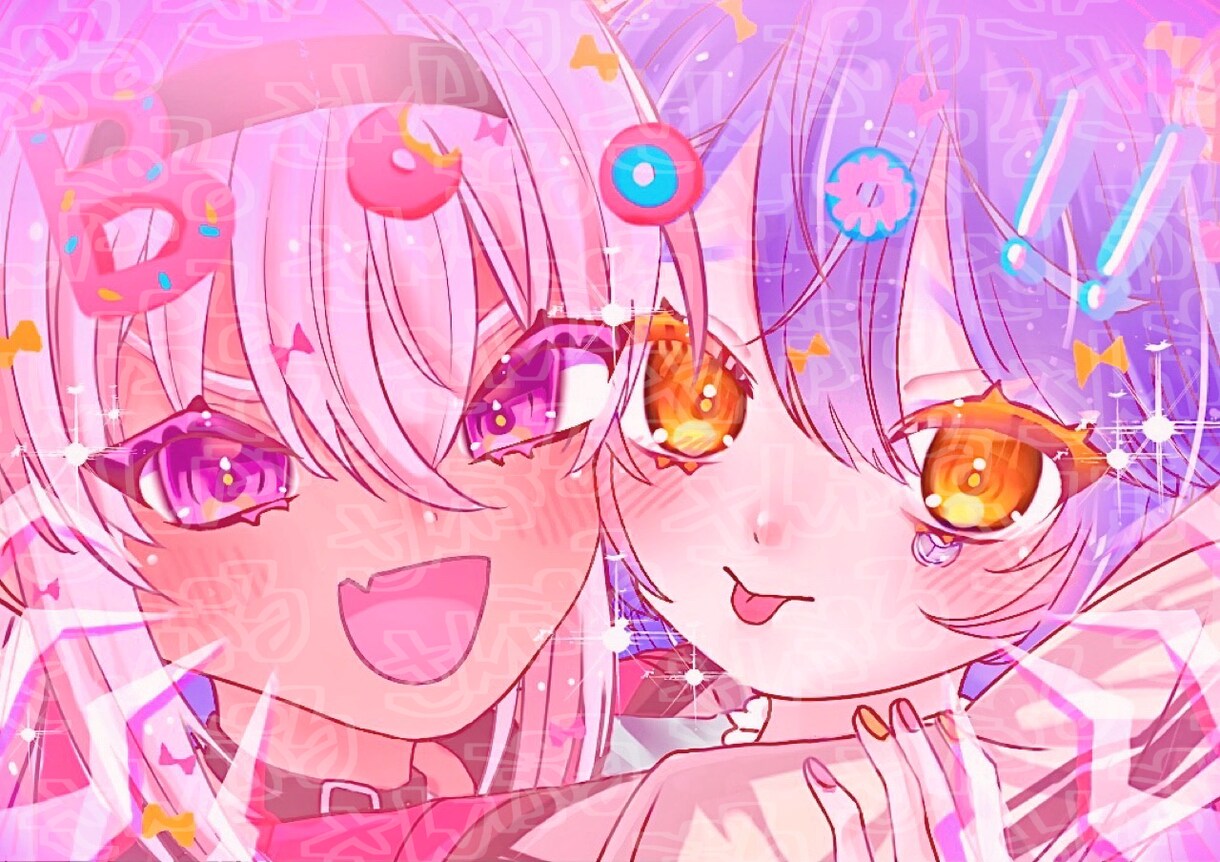 個人様用のイラスト描かせていただきます 料金安めに設定しております。観賞用やグッズ用等受け付けてます イメージ3