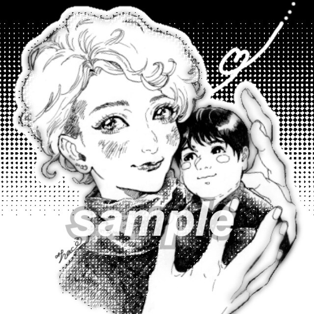 Twitter『白黒』アイコン描きます 漫画キャラのような、でも自分とそっくりな『似顔絵アイコン』！ イメージ1