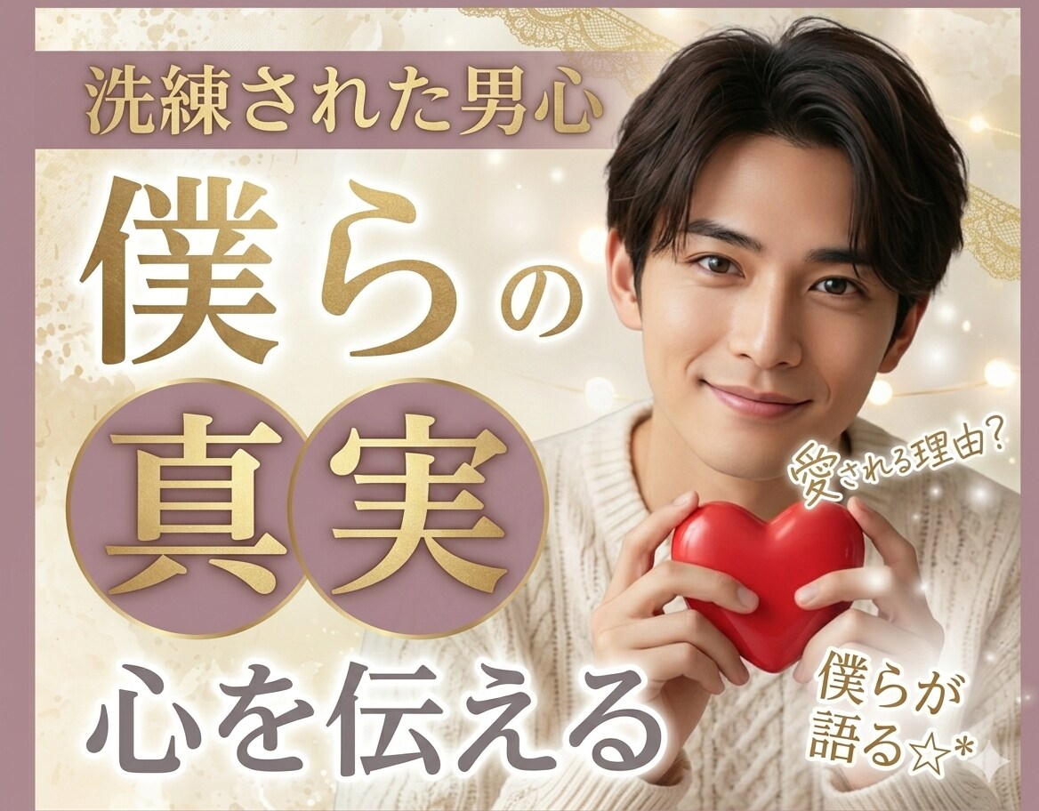 AI×男性の本音☆彼の心理を5つの視点で分析します 「彼は何を考えてるの？」その疑問に終止符をあなたの一歩に！ イメージ4