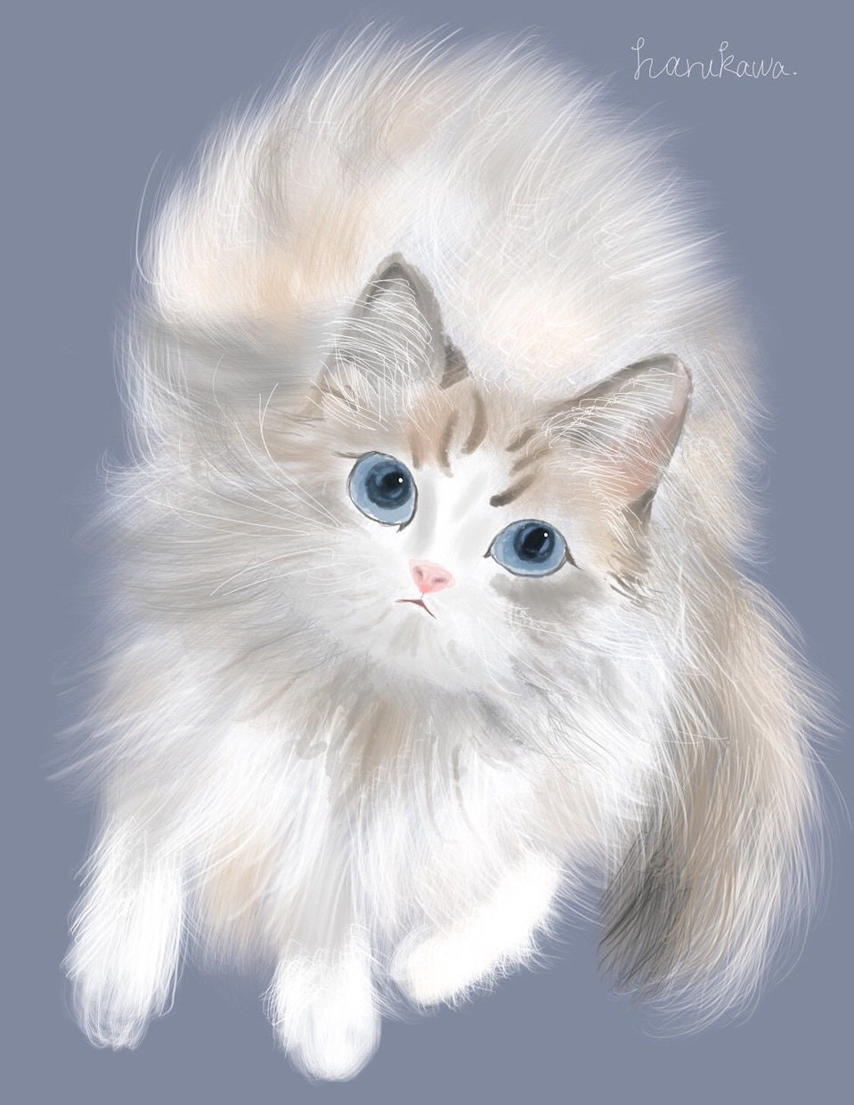 愛猫さんのイラストを描きます ちょっぴりリアルでおしゃれな雰囲気に仕上げます イメージ4