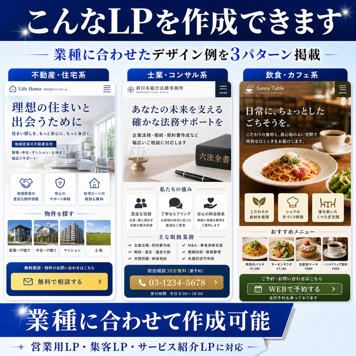 最短翌日に納品！営業用LPを作成します SNS・DM・フォーム営業・交流会で使える1ページLP作成 イメージ3