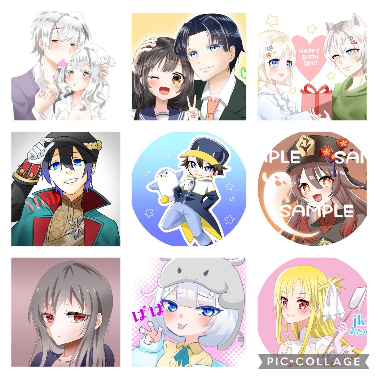 アニメ風アイコン描きます アニメっぽいオリジナルアイコンはいかが？ イメージ2