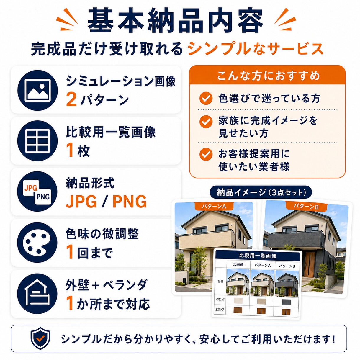 塗装のプロが外壁カラーシミュレーションを作成します ご自宅の写真を送るだけ。塗装後のイメージを画像で確認！ イメージ3