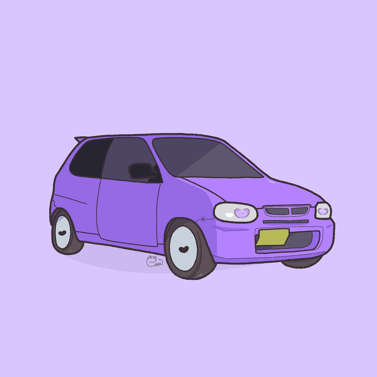 思い出いっぱいな愛車のイラスト描きます 大切な愛車・思い出の愛車イラストにしてみませんか?? イメージ4