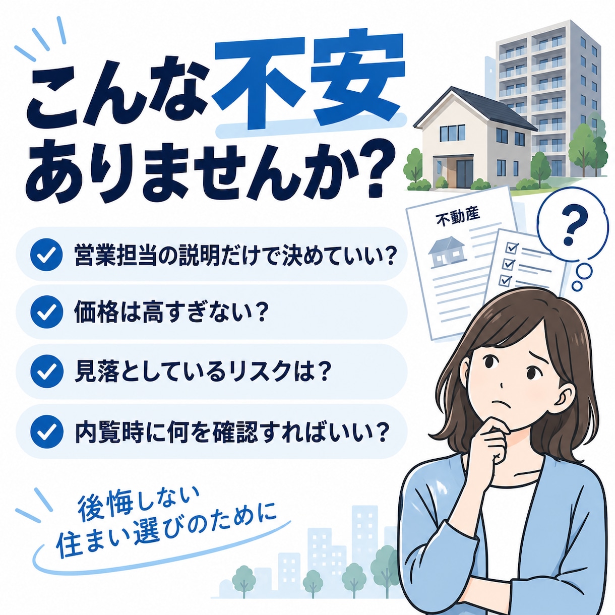 物件URLだけで購入前のポイントを整理します 営業担当に聞くこと・内覧時の確認点を宅建士が整理します。 イメージ2