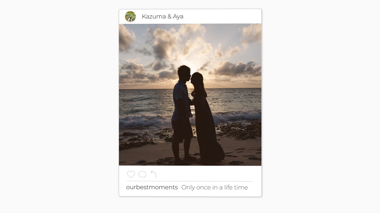 結婚式オープニングムービー【インスタ風】作ります スタートアップ価格！インスタグラム風のオープニングムービー！ イメージ6