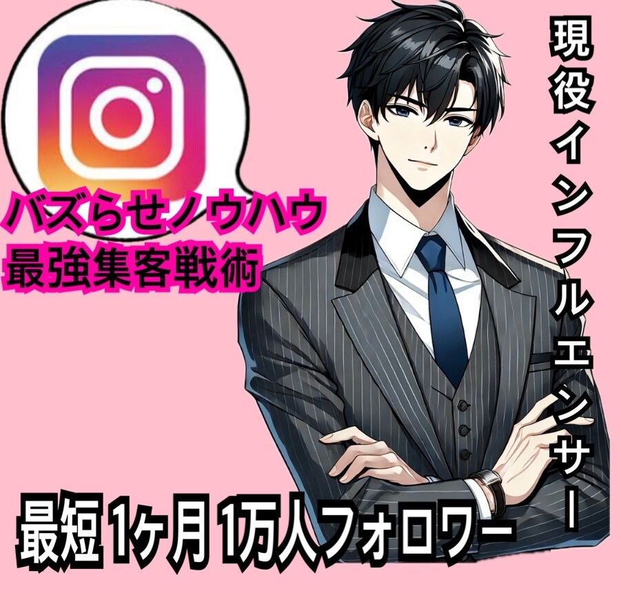 インスタのフォロワーを増やすお手伝いをします 1ヶ月で1万人フォロワーの実績あり イメージ1