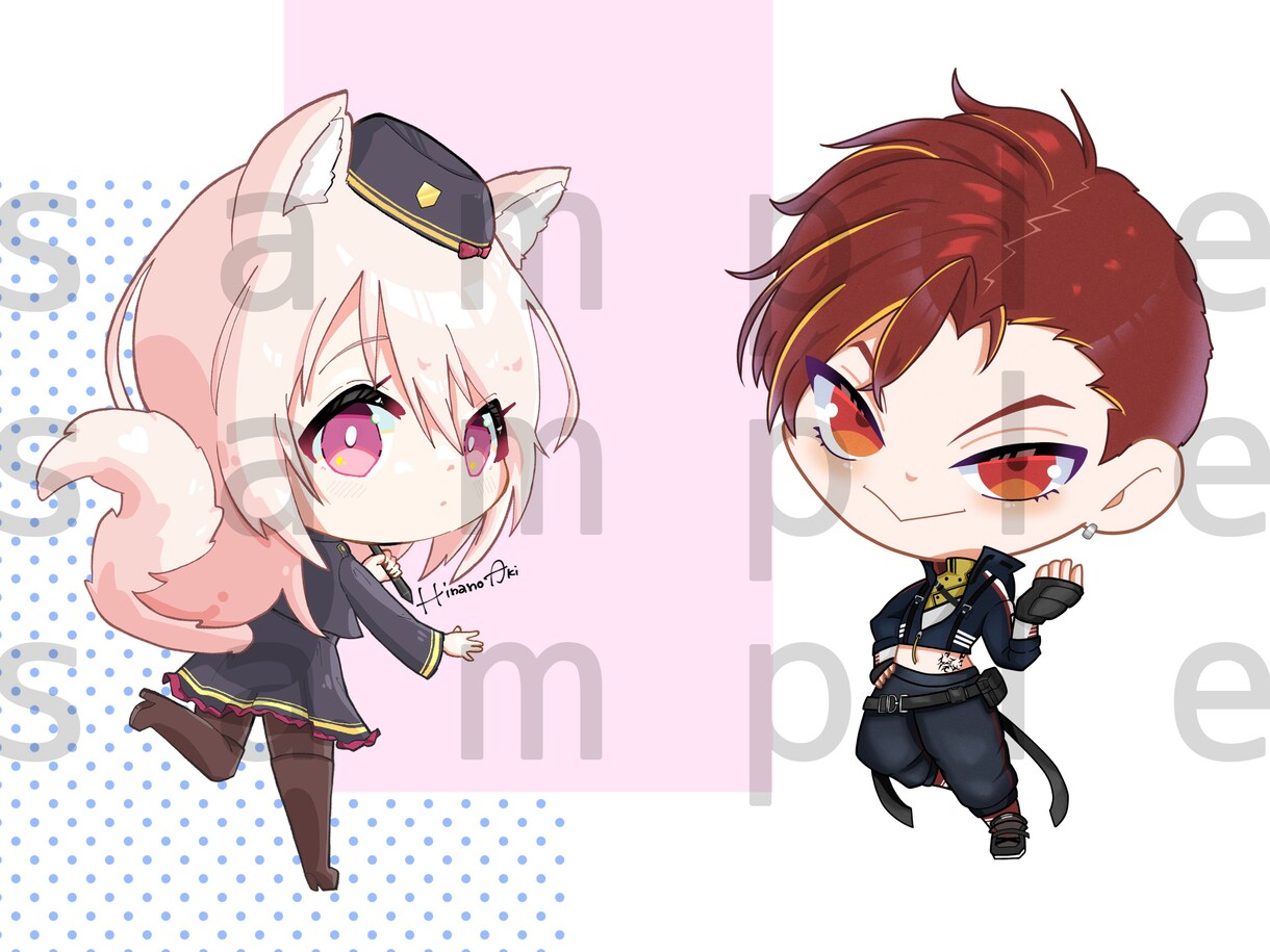 商用利用OK！可愛いアイコン・ミニキャラ描きます お好みの絵柄で描きます！グッズ利用も可能！ イメージ6