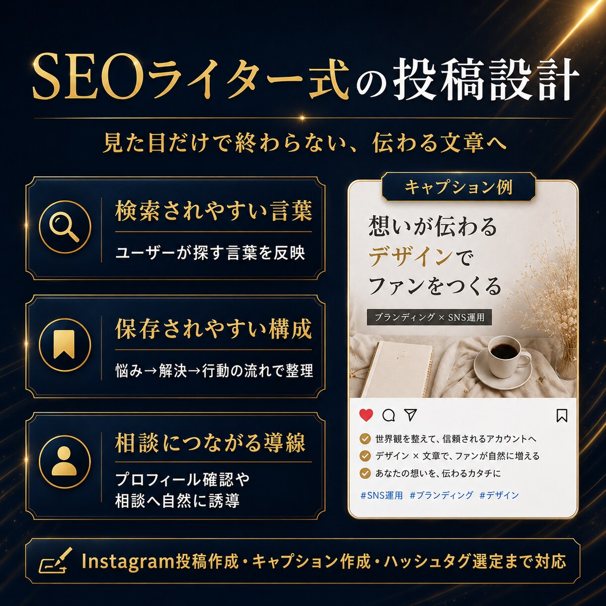 インスタ運用を1ヶ月代行します AI画像とSEO文章で投稿作成 イメージ6