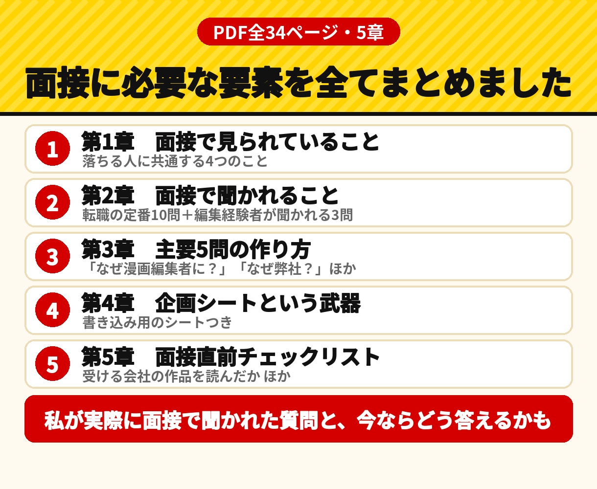 元漫画編集者が出版社の面接対策を教えます 実際に大手出版社の面接に受かった経験をまとめました イメージ4