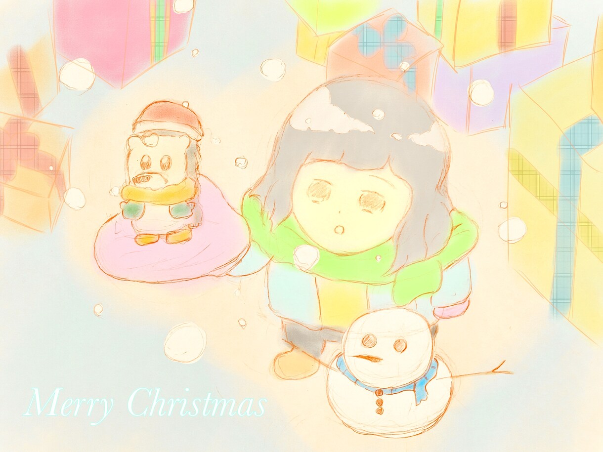 手描き風ゆるふわイラスト描きます あなた用、大切な人用にイラストをプレゼントしてみませんか？ イメージ3
