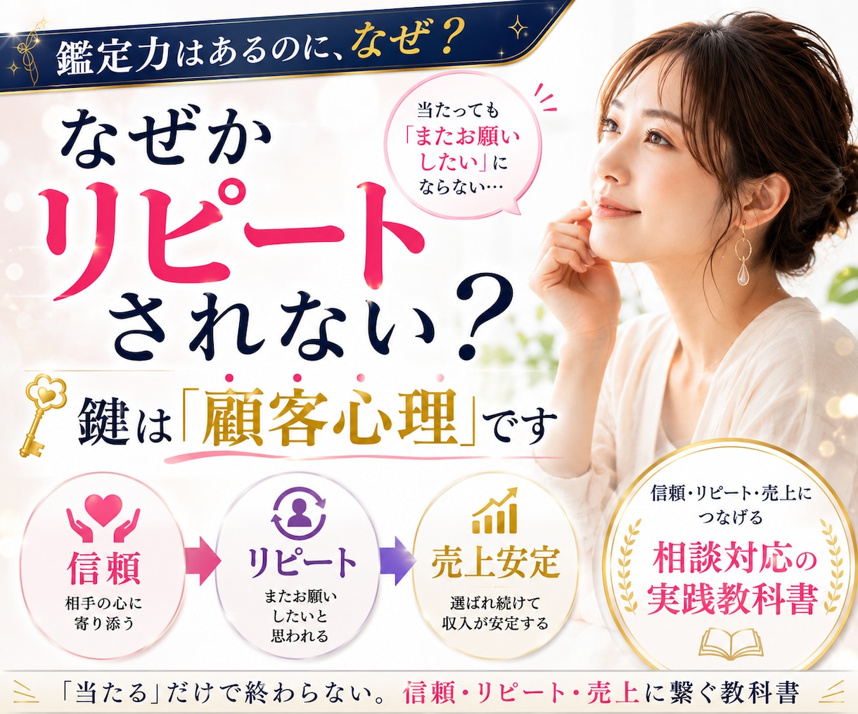 顧客心理を理解し愛されリピートされる占い師にします 「当たる」だけで終わらない。信頼・リピート・売上に繋ぐ教科書 イメージ1