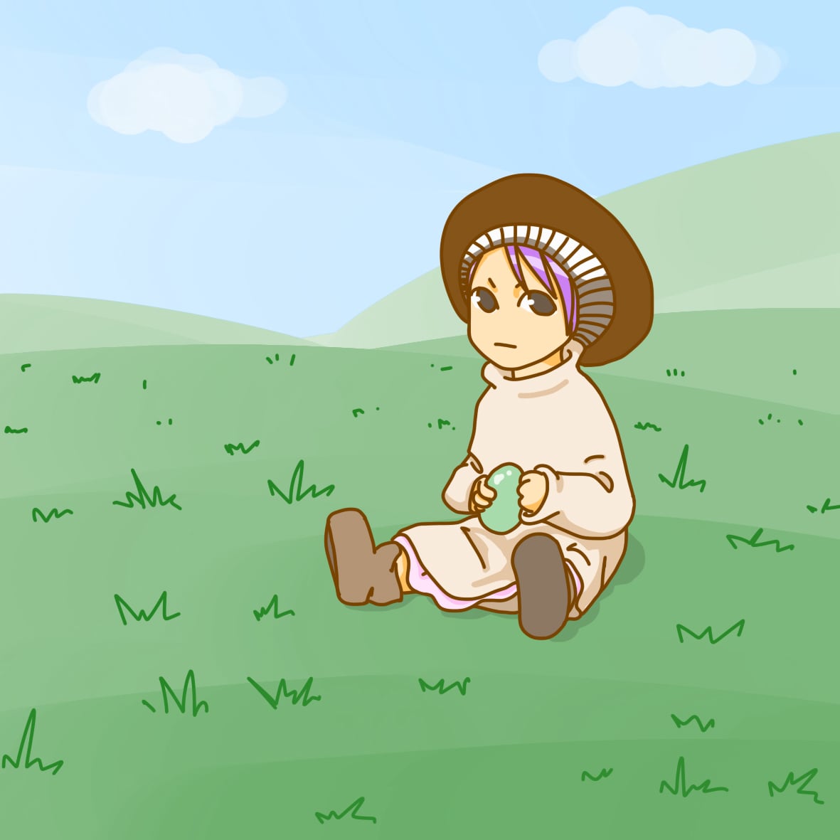 シンプル　イラスト描きます 背景も　人物もシンプルなイラストです。 イメージ3