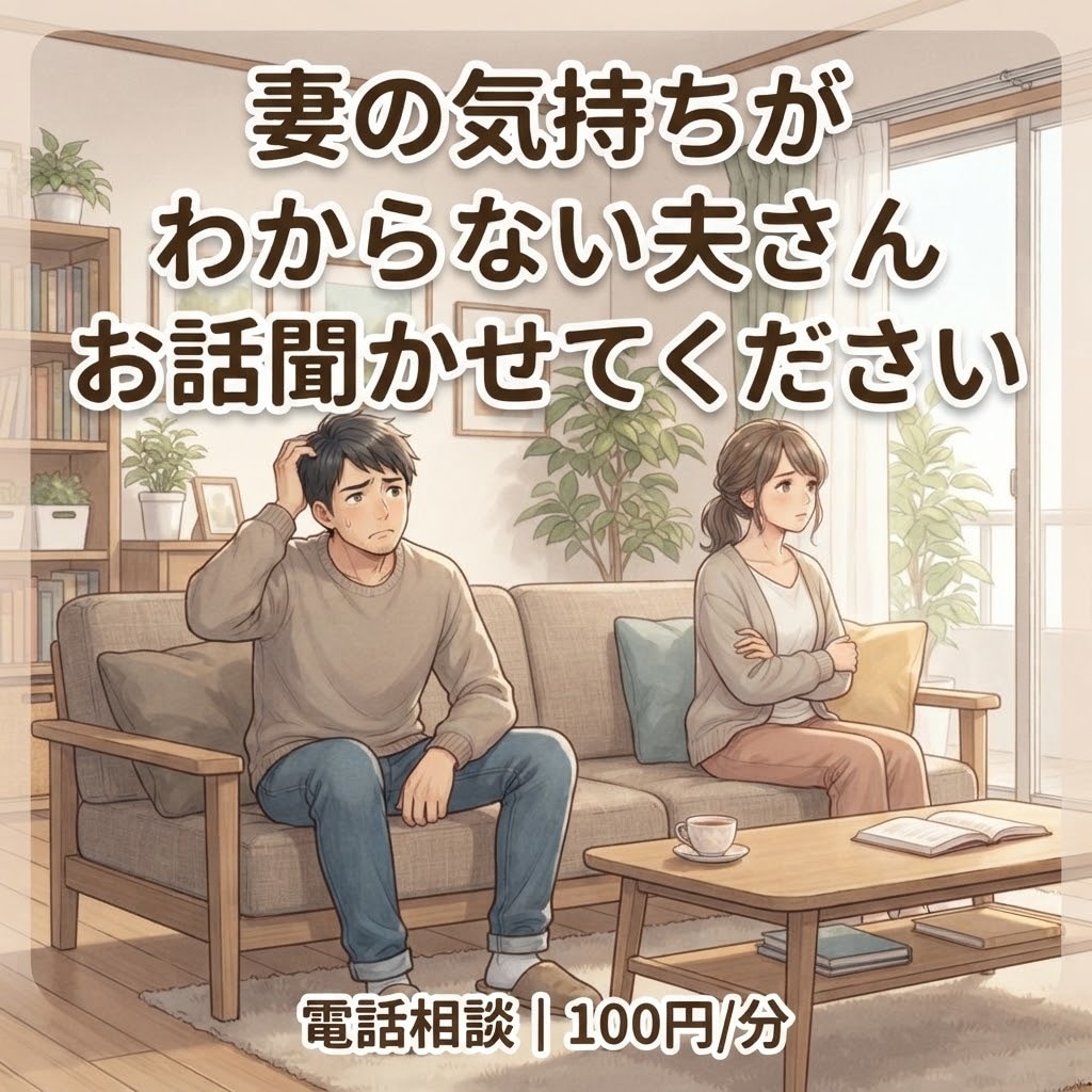 ちょっと聞いてよ〜！妻の気持ちを一緒に整理します なんで怒ってるの？とお悩みの男性の方！女性目線でアドバイス イメージ1
