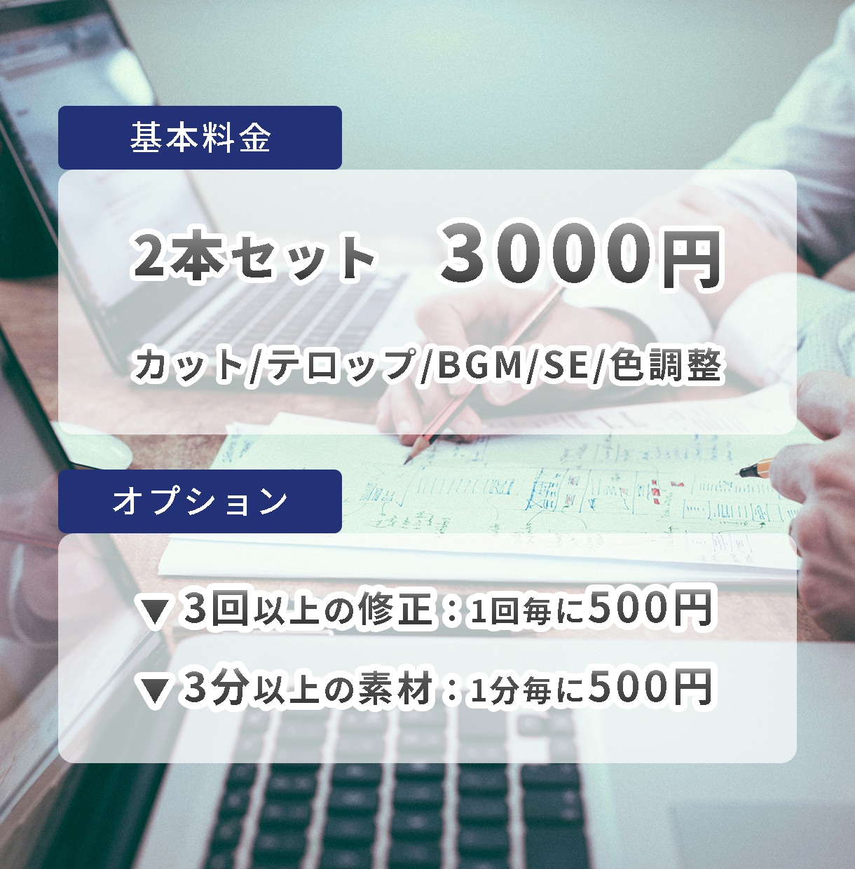 格安2本セット！ショート動画の編集します Youtube・Instagram・Tiktokなどに対応！ イメージ2