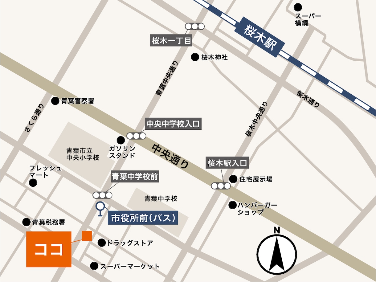 お店のテイストに合わせた簡易地図を作成します シンプルや手書き風など分かりやすい地図をデザインいたします。 イメージ5