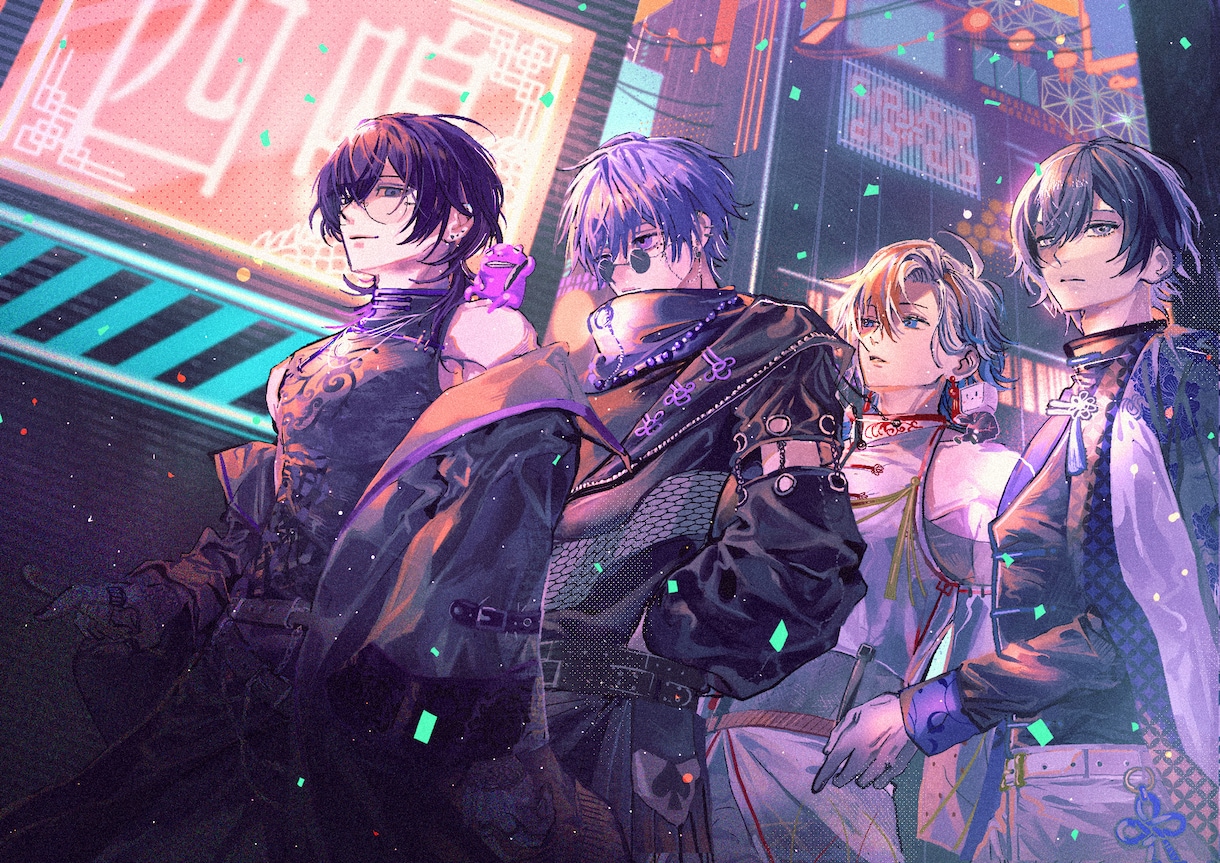 中華系の華やかなイラストを制作します 中華系の描きこんだ華やかな1枚絵を制作いたします イメージ1